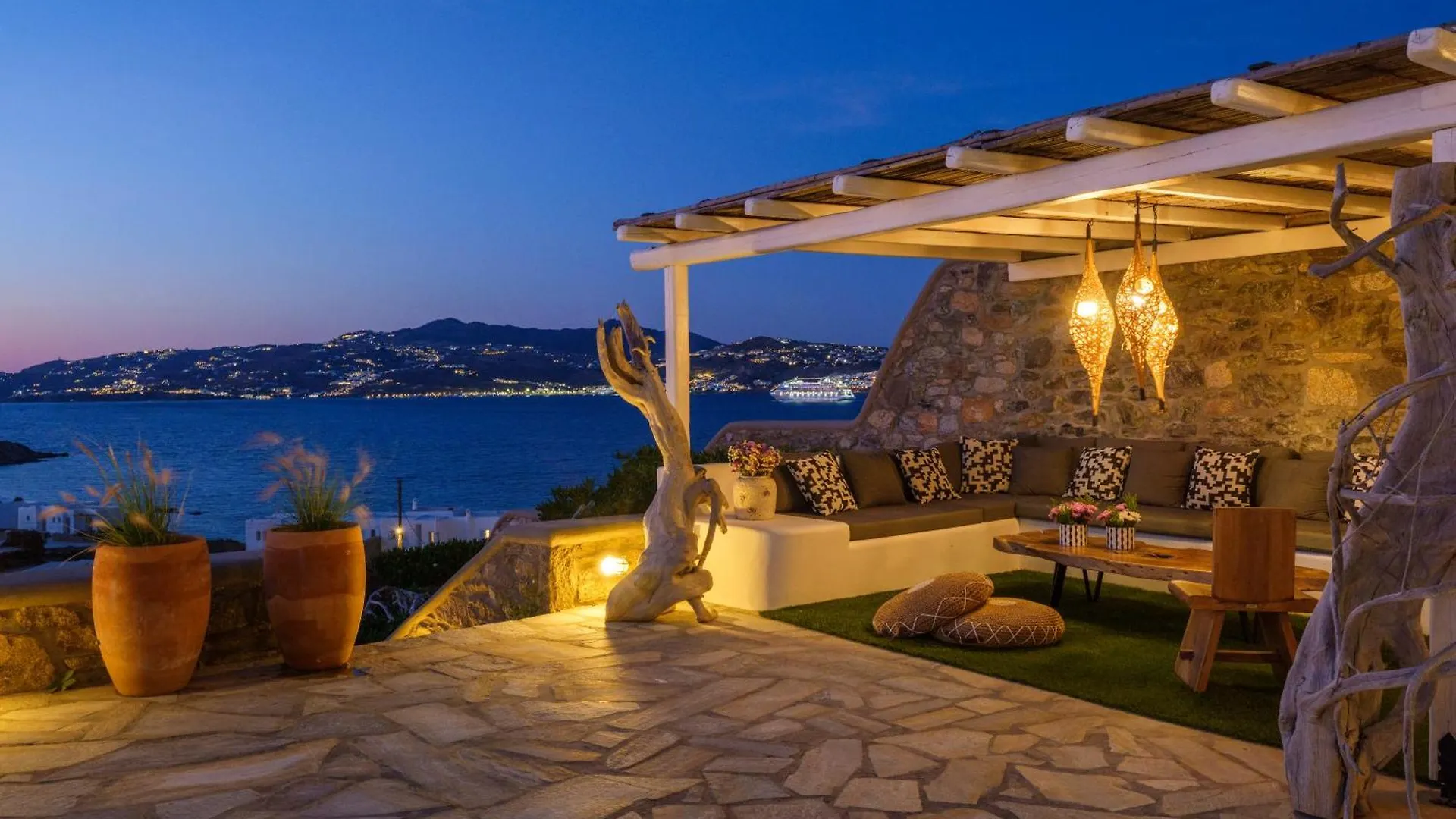 Cosset Villa Bohochic Sea&Harbourview And Sunset By One-Villas Ornos  Ornos (Mykonos)