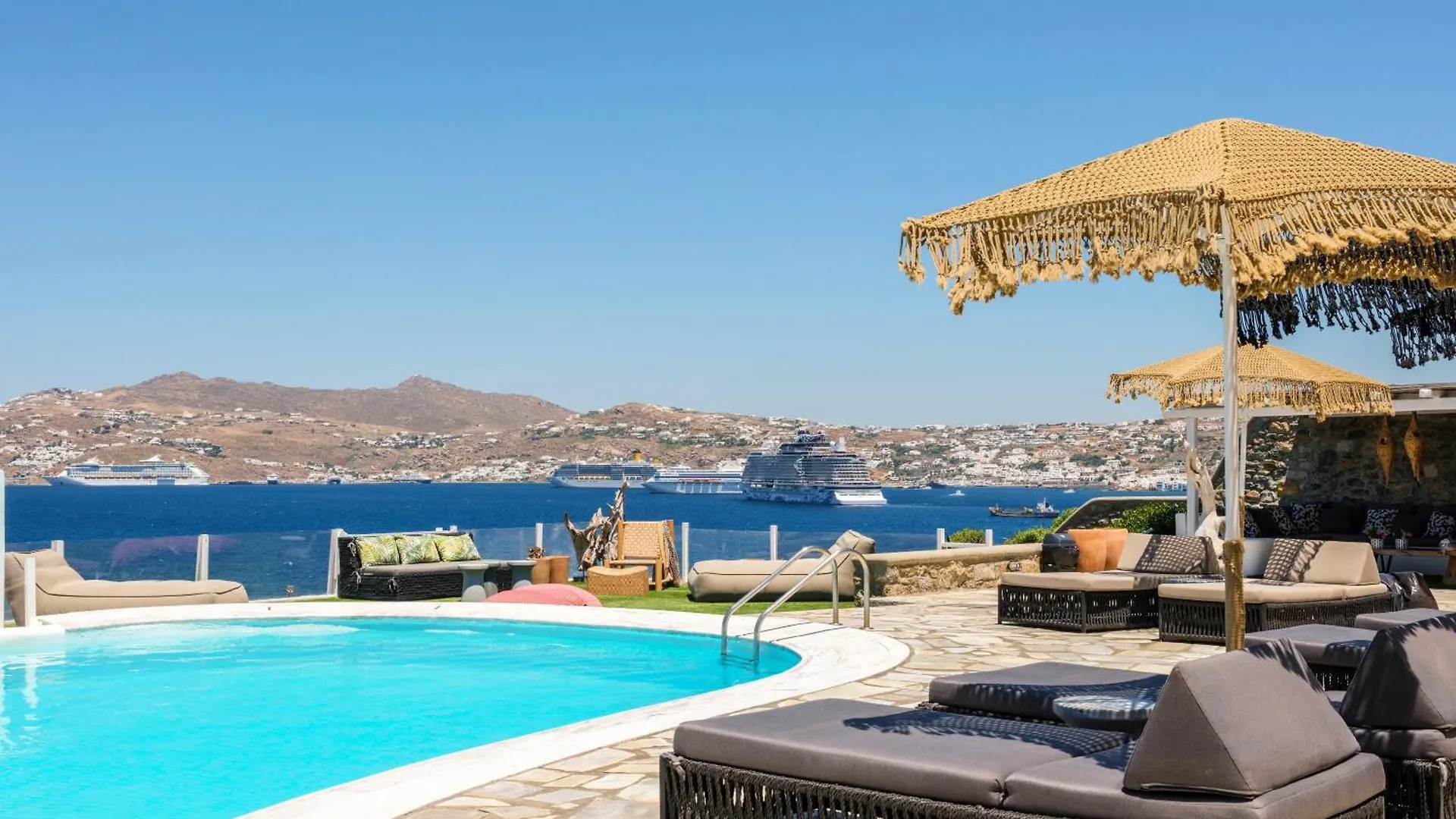 Cosset Villa Bohochic Sea&Harbourview And Sunset By One-Villas Ornos