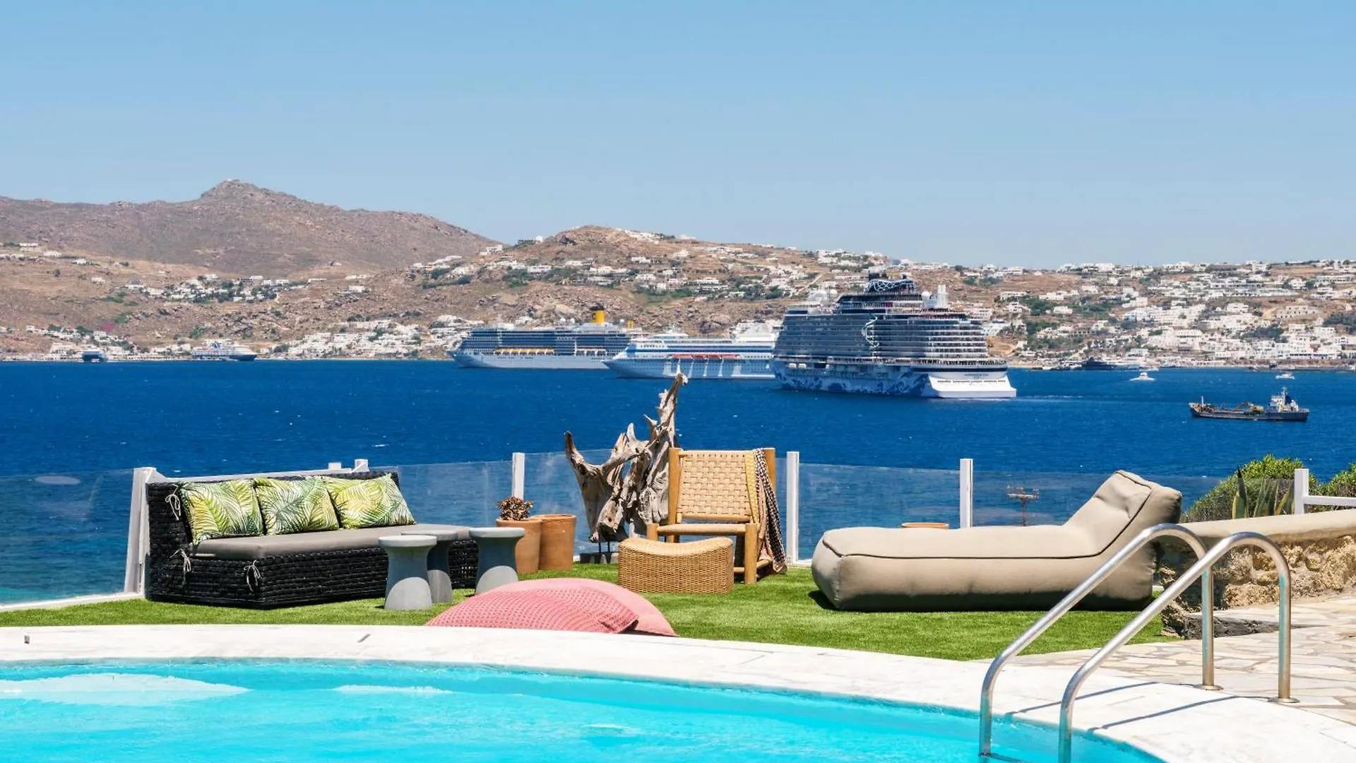 Cosset Villa Bohochic Sea&Harbourview And Sunset By One-Villas Ornos   Ornos (Mykonos)