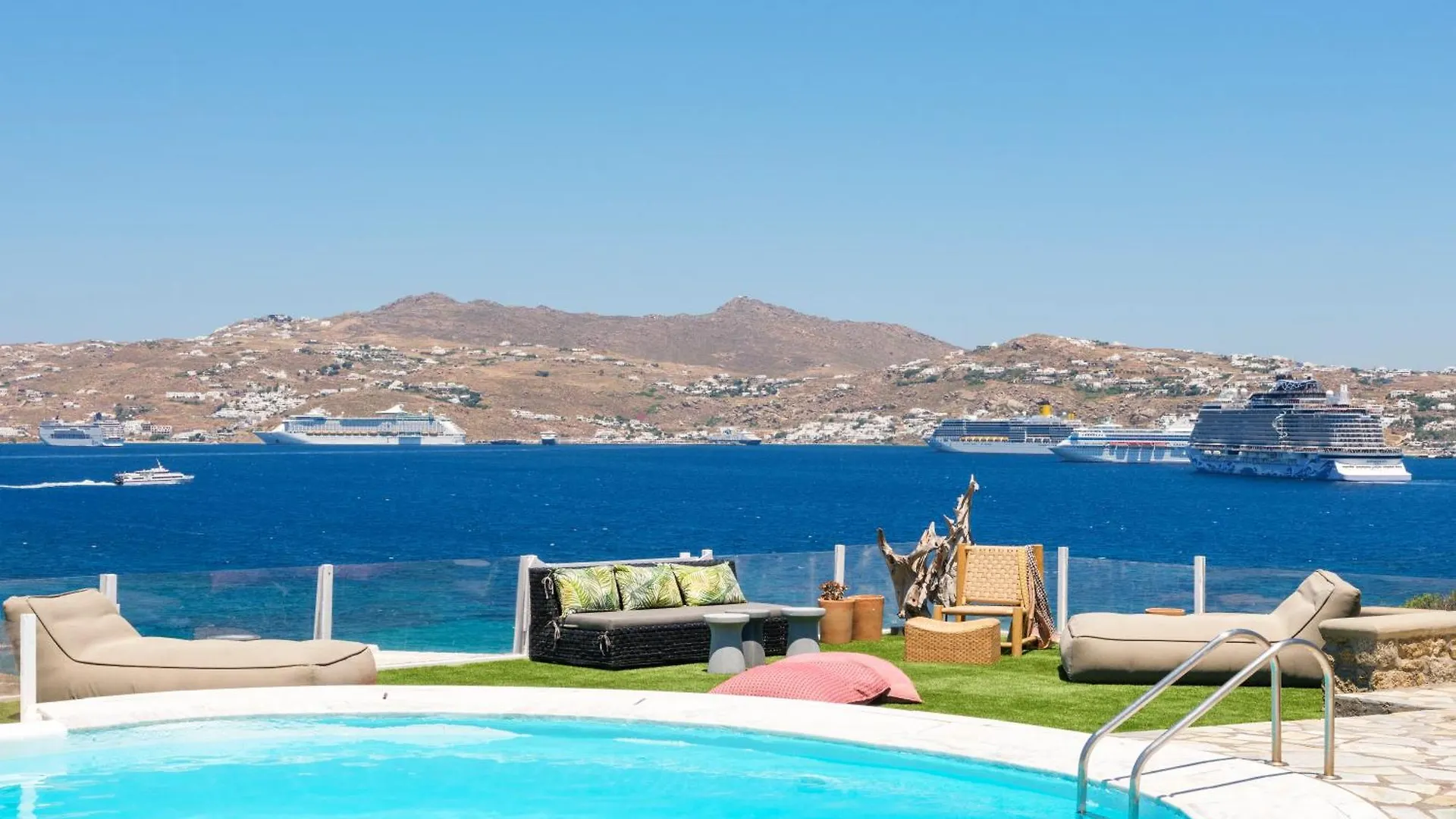 Cosset Villa Bohochic Sea&Harbourview And Sunset By One-Villas Ornos  Griechenland